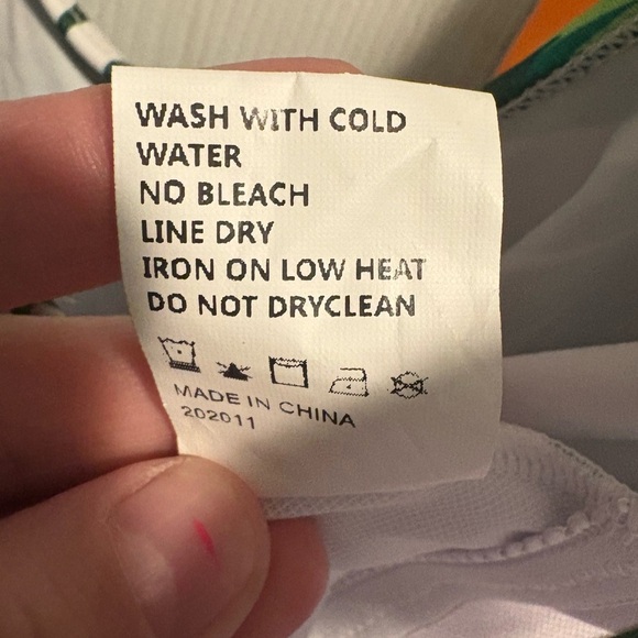 PatPat Tropical Leaf Print One-Piece Swimsuit - Picture 4 of 6